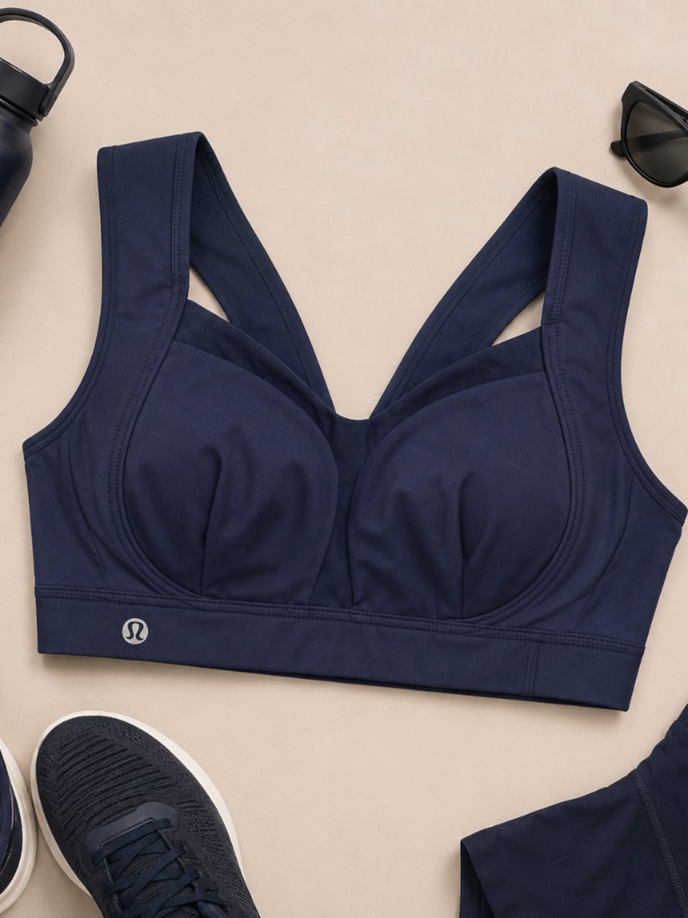 Lululemon Energy Bra High Support True Navy 34C Sports Bra B C Cup